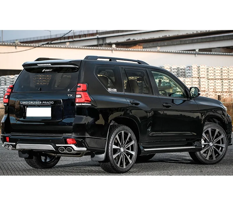 Хромированная задняя дверь Maictop для land cruiser prado 150 fj150 2018 декоративная лента со светодиодом