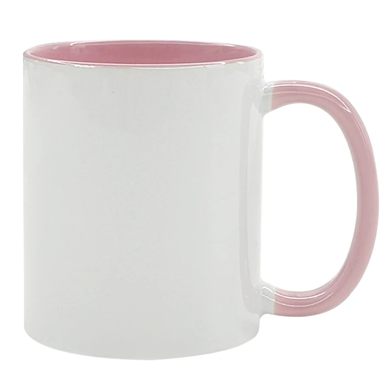 High Quality Ceramic Mug Coffee Mugs Pink  Sublimation Ceramic Coffee Mugs
