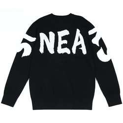 Custom OEM & ODM Jacquard men sweater Long Sleeve  knitwear Crew neck pullover men winter designer custom knit sweater