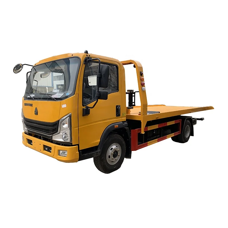Эвакуатор HOWO 4X2 LHD/RHD с поворотным лотком 4-тонной лебедкой и платформой для продажи