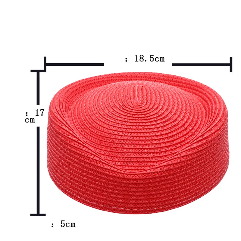 Straw Circle Pillbox Beret Hat Millinery Craft Bridal Base Diameter 18cm Fascinators Hat