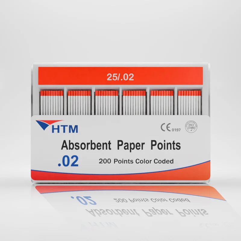 HTM Dental Equipment Dentist Material Dental Instrumental Dentistry Dental Products ISO OEM Manufacturer Absorbent Paper Points