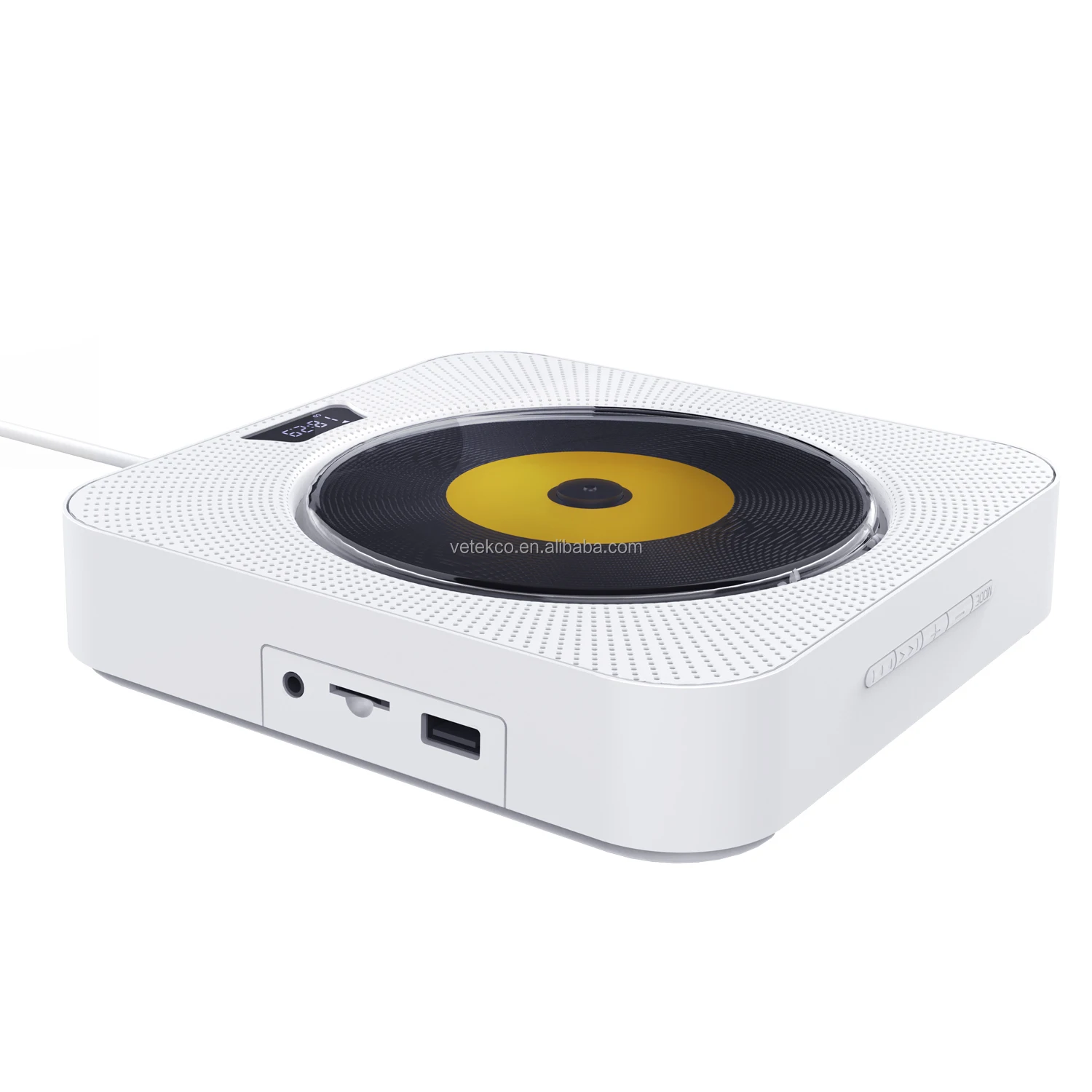 Портативный CD-плеер с Bluetooth перезаряжаемым музыкальным проигрывателем Kpop Hi-Fi динамиком дистанционным управлением