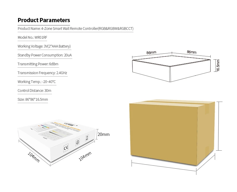 Новое поступление 3V 4-zone rgbcct Белая настенная сенсорная панель переключатели пульт дистанционного управления rgb