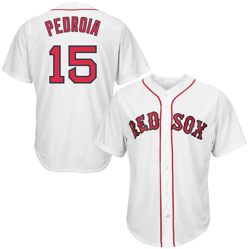 Embroidery Logos baseball David Ortiz 34 Boston Jd Martinez 28 Dustin Pedroia 15 Andrew Benintendi 16 41#  9# 19#