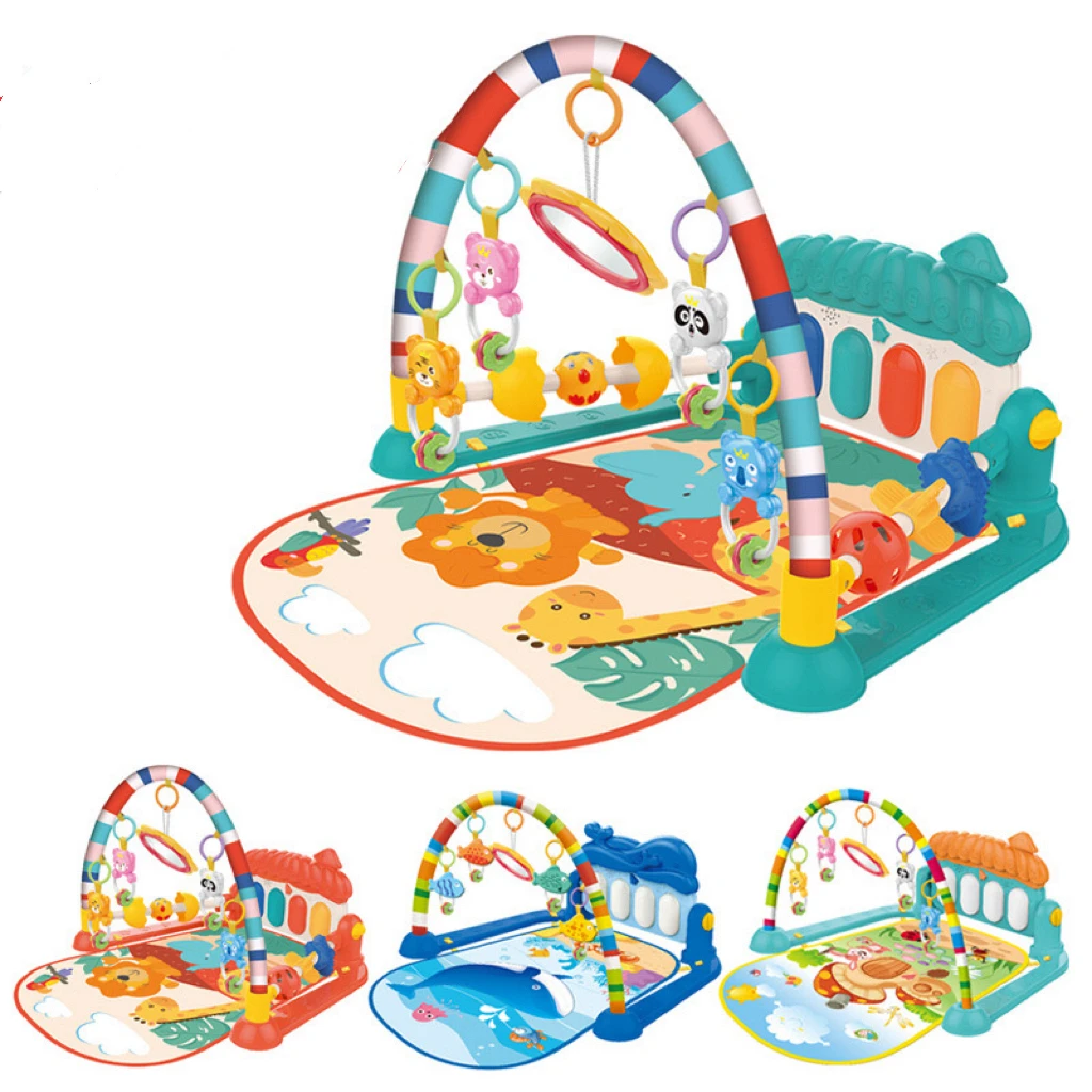 Baby Play Mat Educational Kids Carpets Music Rack Play Mat Puzzle Carpet Piano Keyboard Infant Playmat Gym