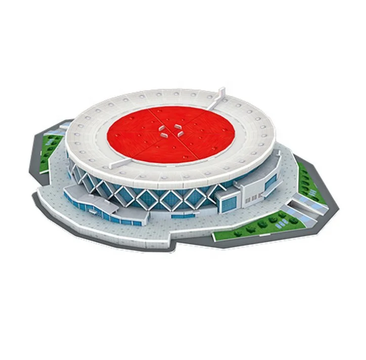 
New DIY 3D puzzle model Jigsaw LAKERS ROCKETS Warriors Basketball Stadium Arena Papercard Toy for children 