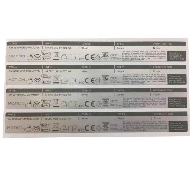 Wholesale Waterproof matte silver vinyl adhesive barcode label stickers CE electronic label printing for package stickers