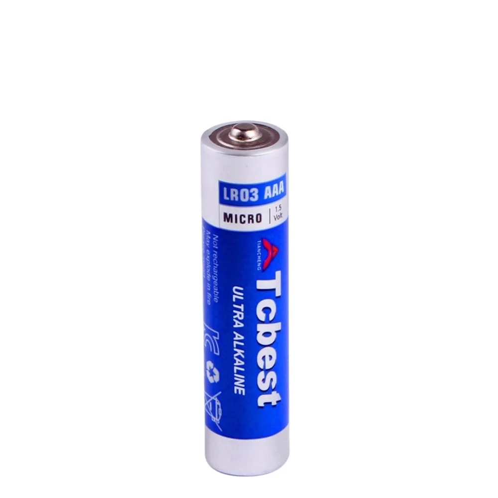 1.5v 140mins Super Alkaline Battery LR03 Battery Size AAA Battery