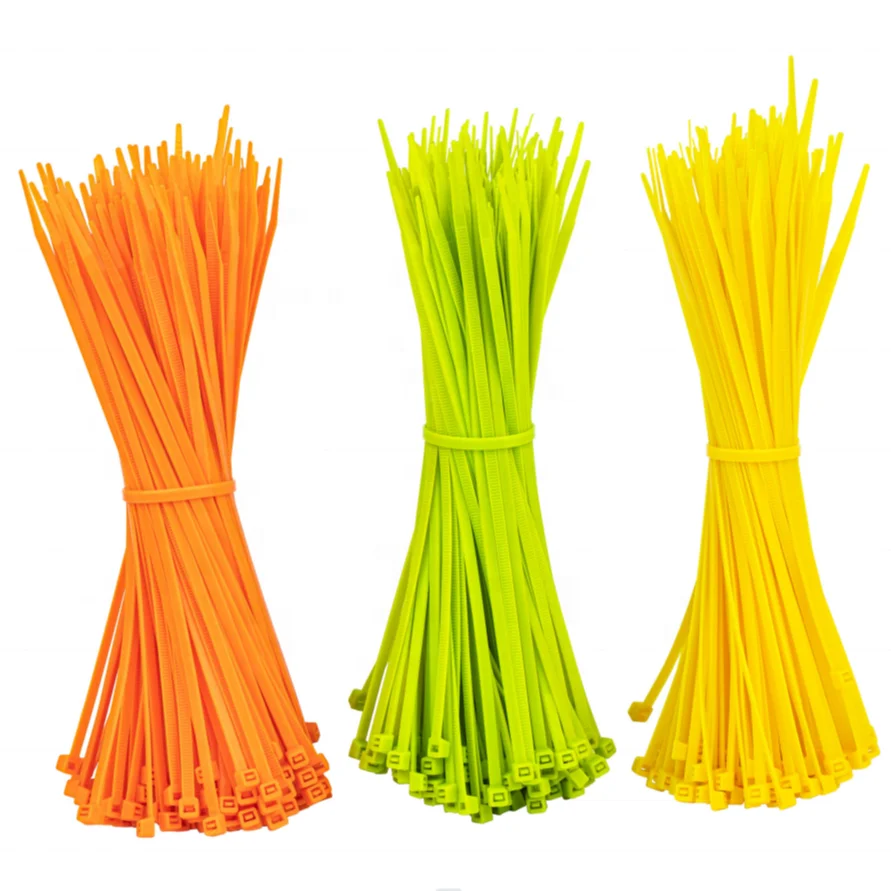 China factory nylon 66 pa 66 material cable tie plastic supplier cable clamp strap wraps 7.6*380mm zip ties