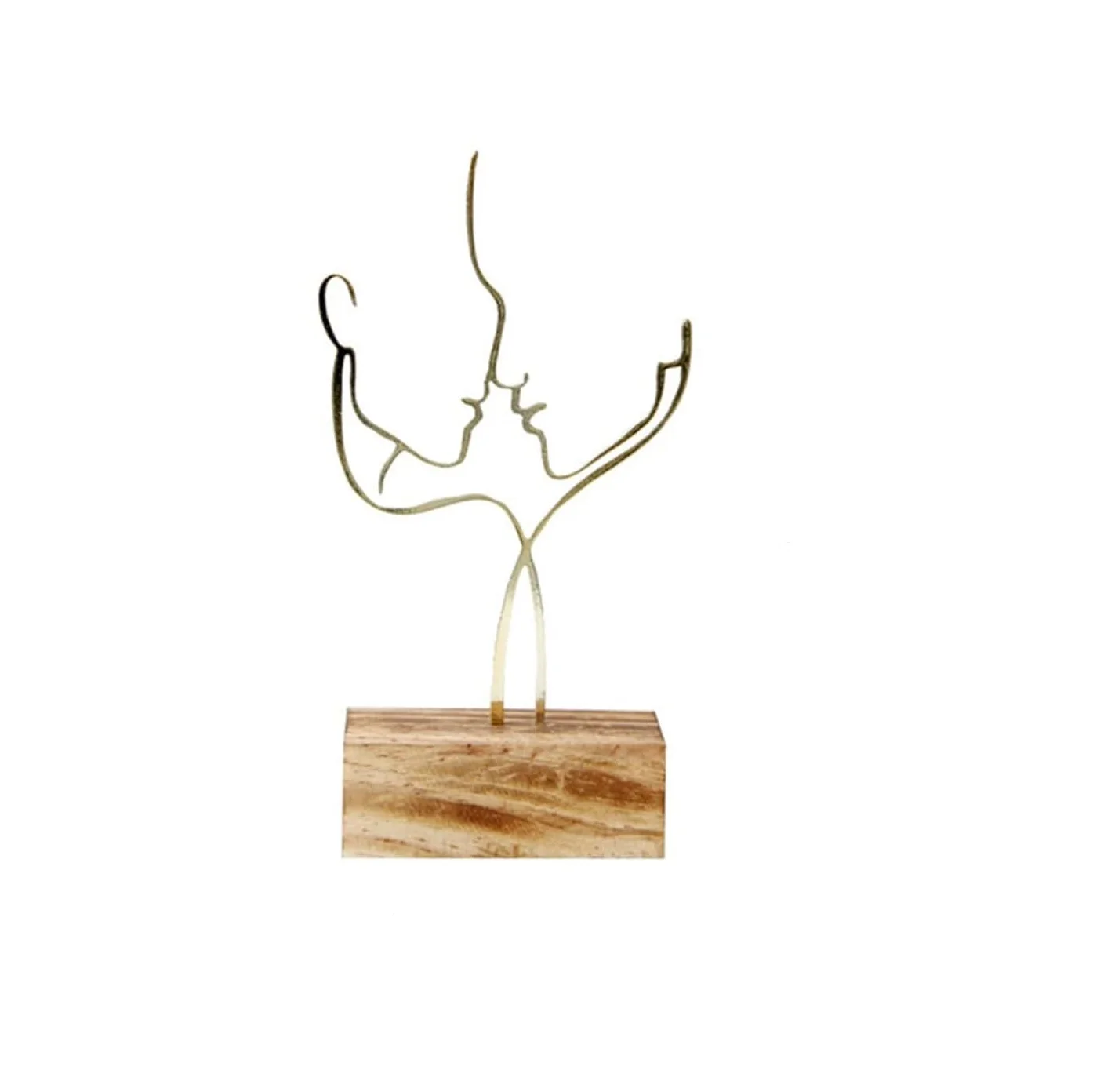 Sculptures Low Prices Table Decor Aluminium Metal Handmade And Wooden New Design Table Decor Use Item