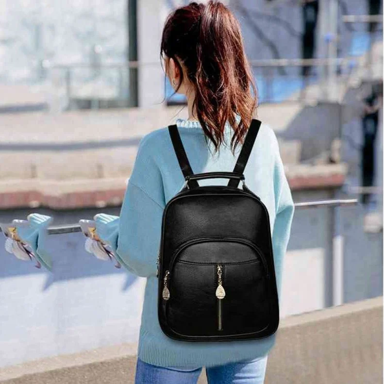 Backpacks School Bags Teenage For Girls Designer Lady Casual Bagpack Fashion Women Leather Backpack Female Student Shoulder Bag