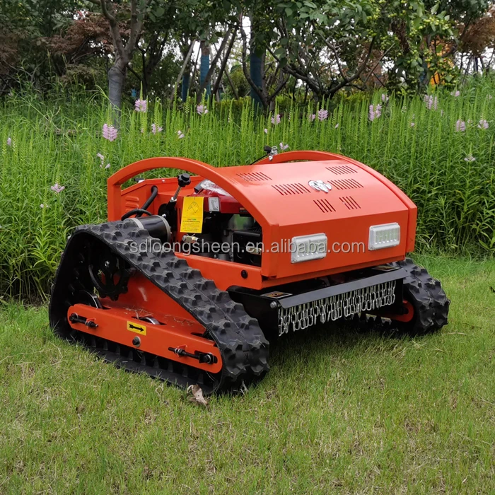 Crawler robot lawn mower self propelled remote control garden grass cutting machine