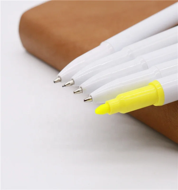 Promotional 5 in 1 gift set pen three ballpoint pens  one pencil and one highlighter pen set