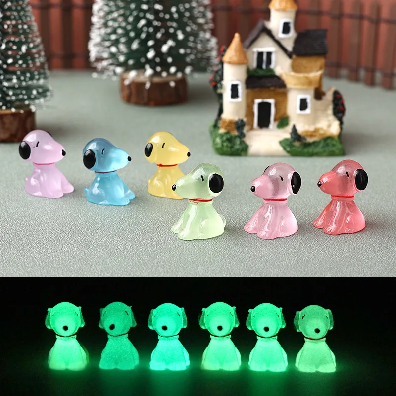 50pcs/bag Luminous Glowing Resin Charm 20 Types Glow in Dark Crafts for Keychain Bracelet