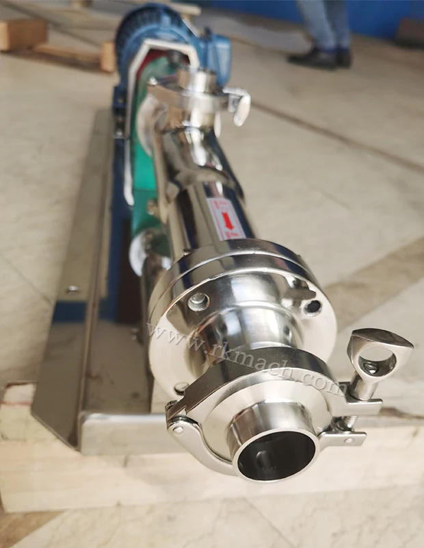 Moisturisor stainless steel SS304 mono screw pump
