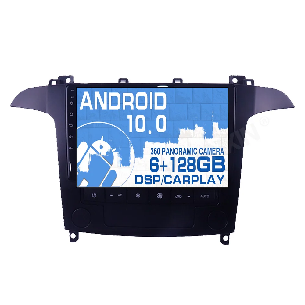  GPS-навигация Android 10 0 мультимедиа для Ford S-Max 2006-2008 PX6HD видеоплеер с сенсорным экраном Carplay авто