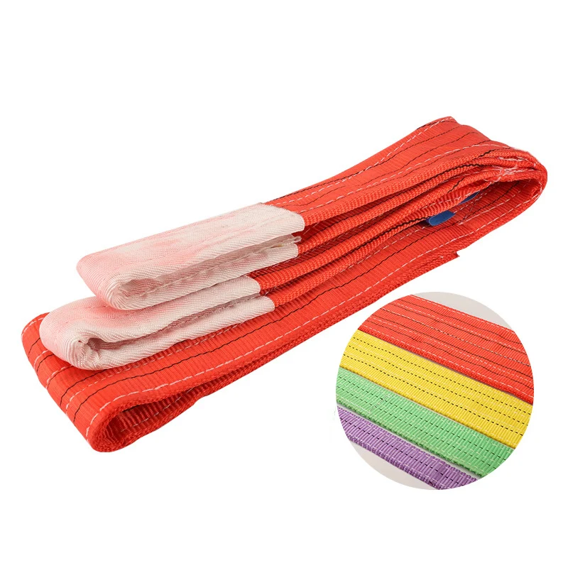 Wholesale 1T~12T Ton Lifting Webbing Sling Polyester Webbing Sling Customized Price Concessions OEM&ODM factory Length