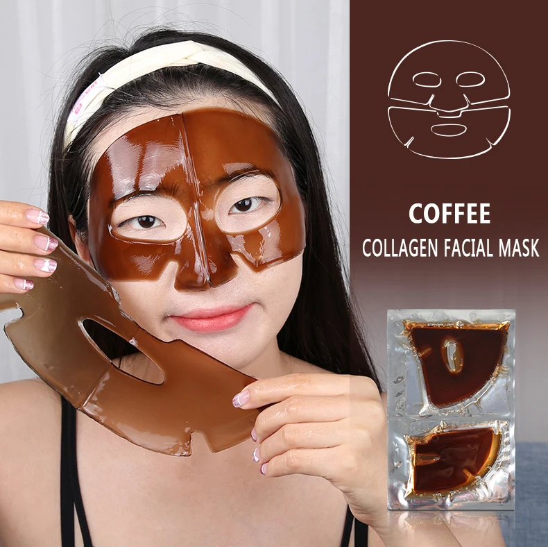 Private Label Vegan Crystal Collagen Hydro Moisture Hydrating Sheet Sleep Gel Facial Masks White Manufacturer