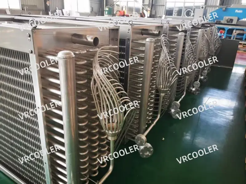 Flexibility Design Stainless Steel Tube Ss304 Ss316L Air Blast Chiller Heat Exchanger