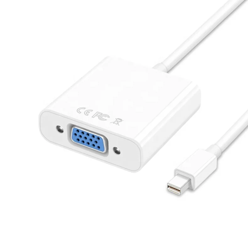 
 Кабель Mini Displayport-VGA, совместимый с портом Thunderbolt, переходник с Mini DP на VGA «Папа-мама»  