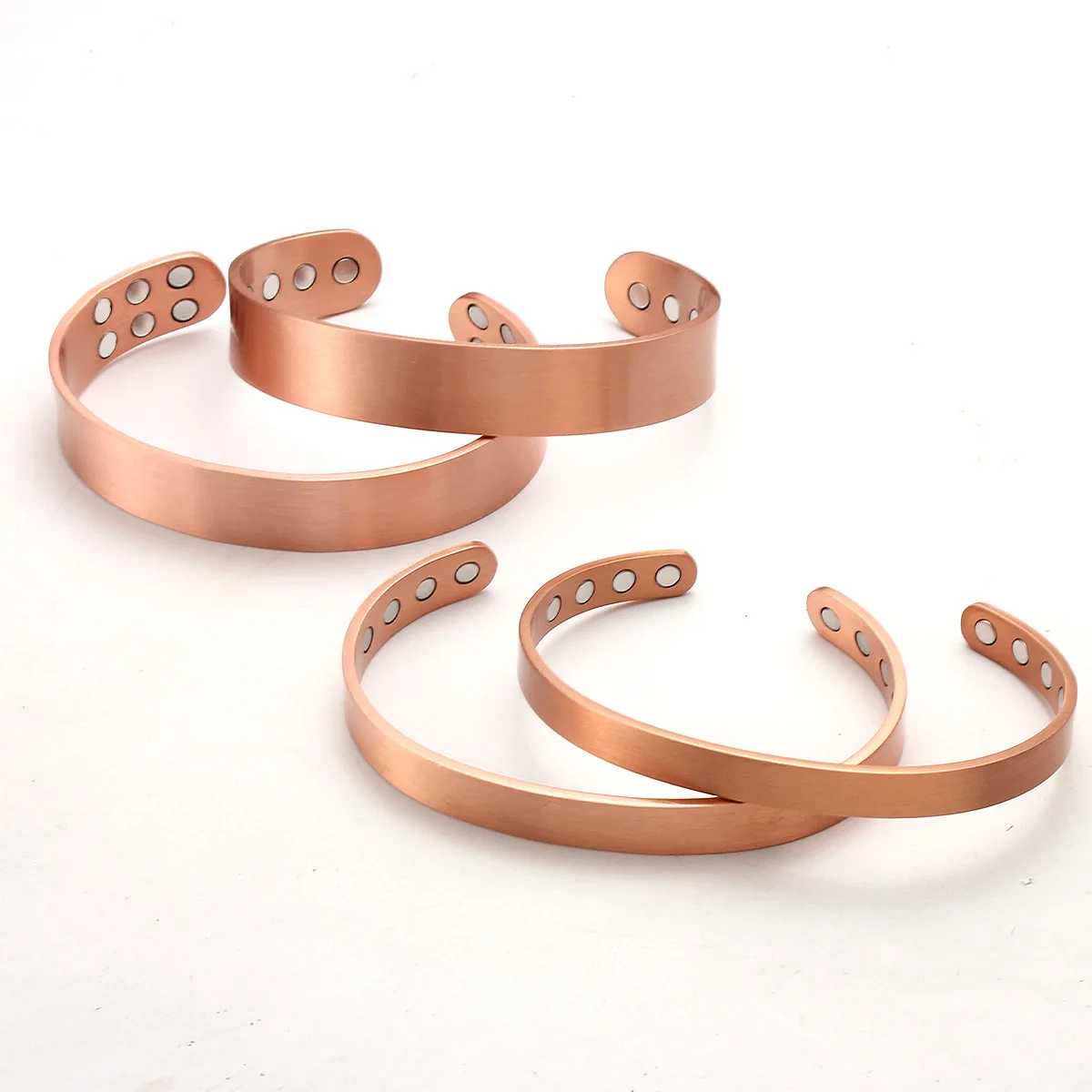 High Quality Health magnet Wide Pure copper magnetic cuffs bangle Men bracelet for arthritis