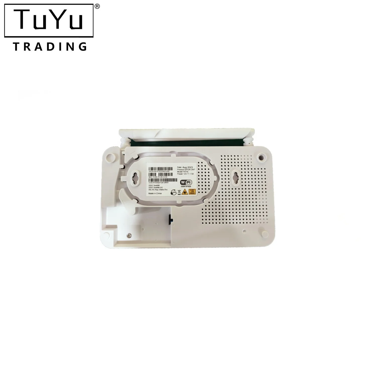 F670L 12-light foreign trade English interface 4-port Gigabit dual-band wireless optical cat omci GPON ONU