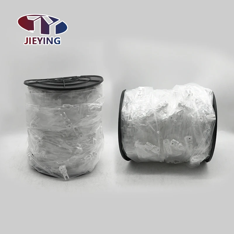 JIEYING Curtain Tracks Accessories Curve Curtain Rail Continuous S Shape Wire Runner 60mm With Single Hole