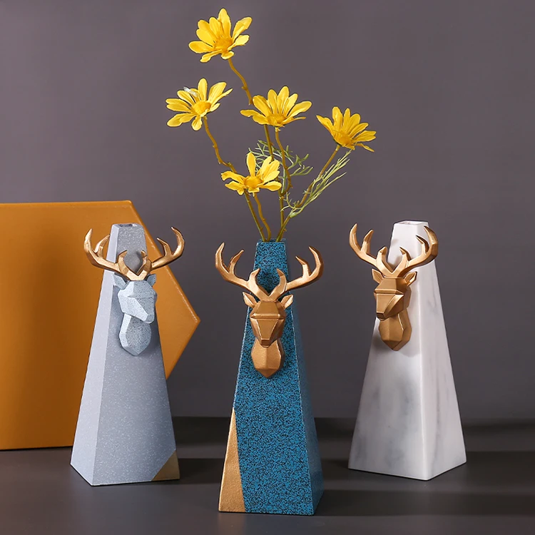 Simple design Art Vase hotel household Decoration Art Resin Crafts Home Decoration