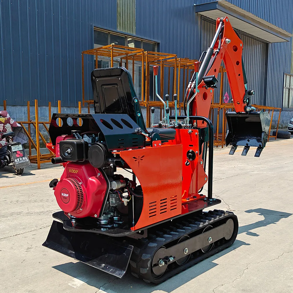 China Free Shipping Farm equipment small digger 0.8 ton digging machine mini engineering excavator