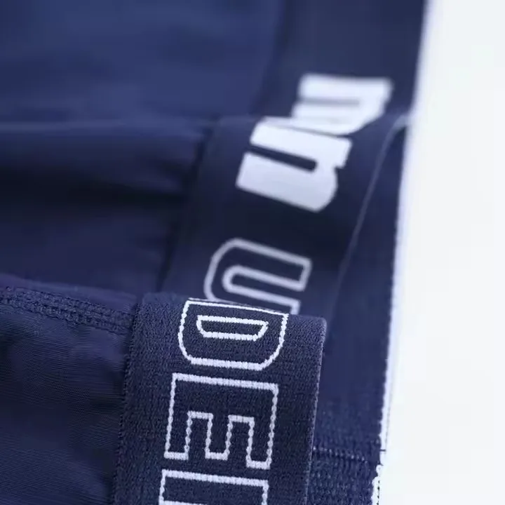 Factory custom designer logo Breathable Mid Rise Plus Size Boxers Underwear Men Bamboo Mens Underwear Boxer Briefs