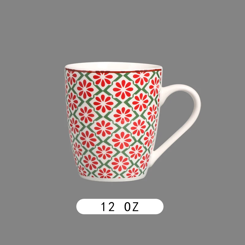 2024 New Design Decal Ceramic Coffee Mug Latte Cup Custom Size Logo Design Coffee Milk Water Mug