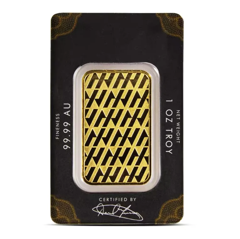 Sealed Security  Packaging Blister Card  Holder Packing Pouch 1 Oz Asahi Golden bullion bar Bar