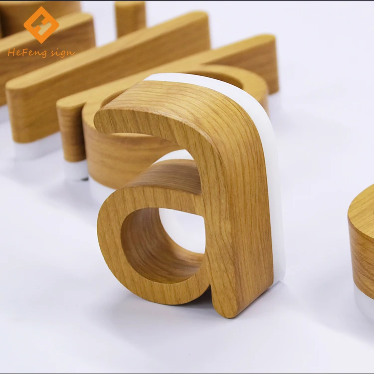 Customization wooden acrylic backlit sign outdoor shop backlit hanging sign