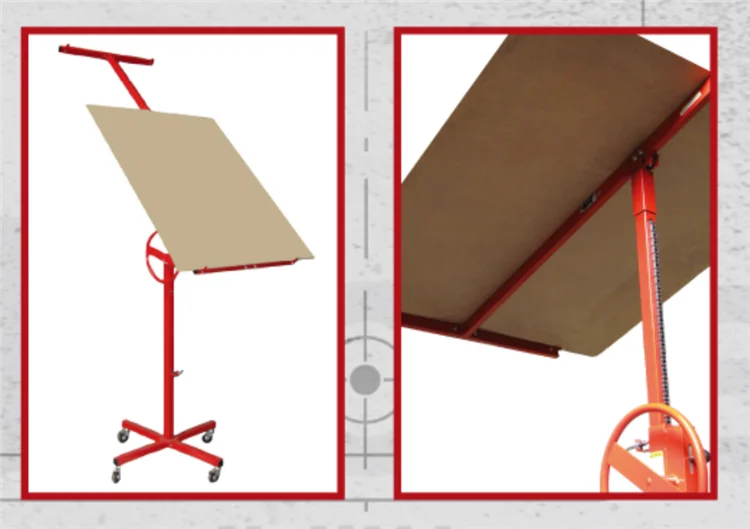 
Professional Frame Steel Panel Lifting Equipment Drywall Panel Lifter Plasterboard Gyprock Sheet Hoist 