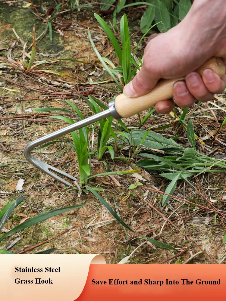 Hot Selling Best Garden Hand Tool Carbon Steel Weeder ,Root Remove Weeding Transplanter