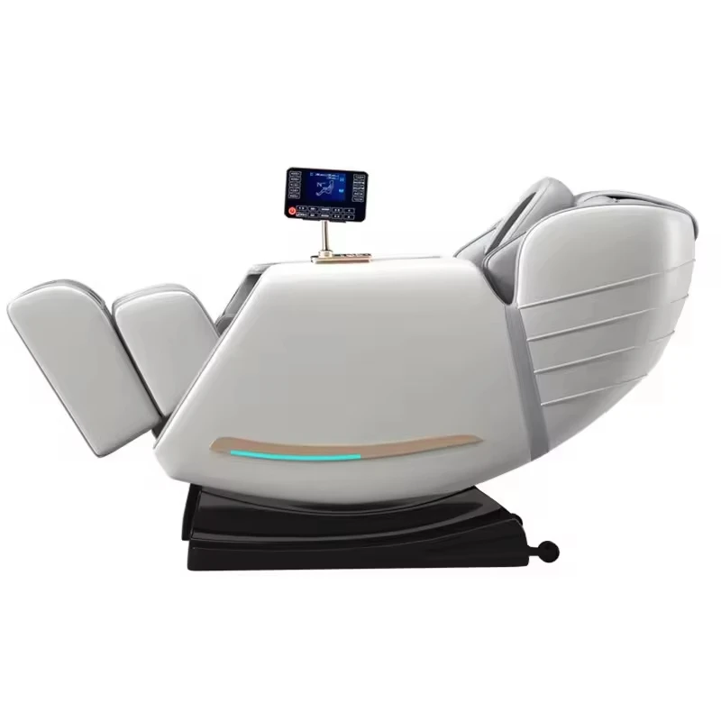 2024 Massage Chair Full Body Leather Zero Gravity Massage Recliner Chairs with Airbags Foot Massage LCD Control Waist Heater