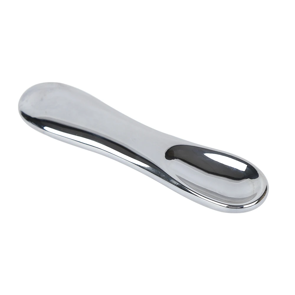 New Natural Terahertz Stone Cream Scraping Massage Tool Spoon Shape Gua Sha Board Guasha for Skincare