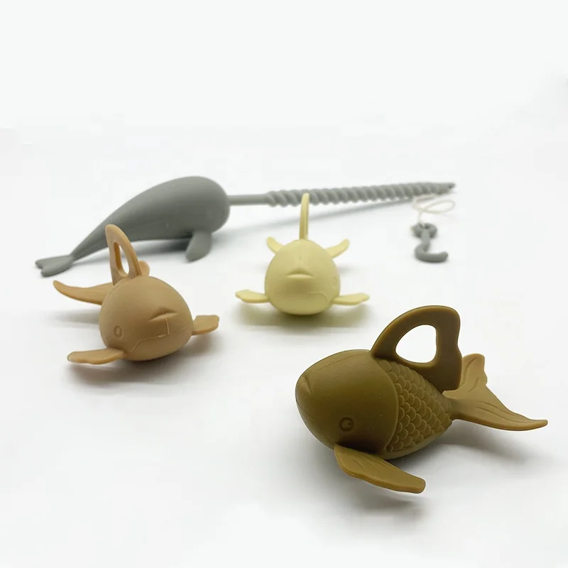 Новинка 2022 силиконовые игры для рыбалки экологически чистый силиконовый набор игрушек игрушка на заказ малышей