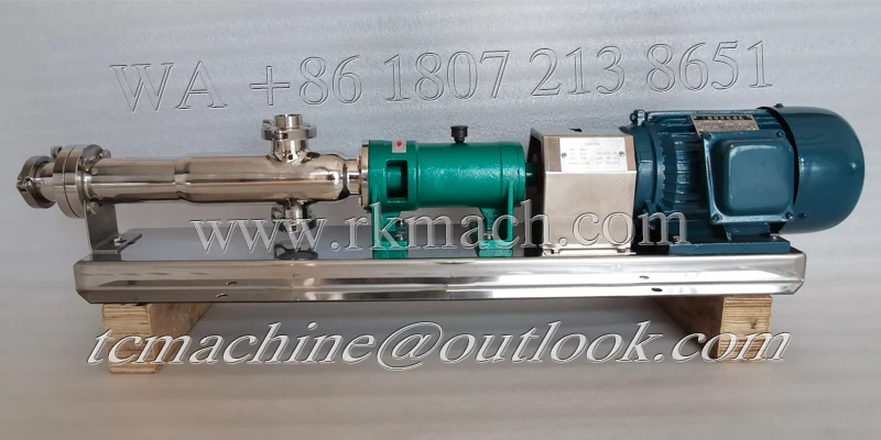 Moisturisor stainless steel SS304 mono screw pump