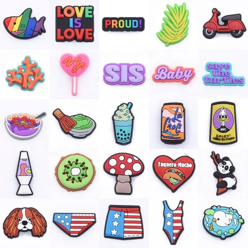 Cocomelon JOJO Chick-fil-A file a designs доступные рекламные подвески из мягкого ПВХ croc для украшения обуви рождественский