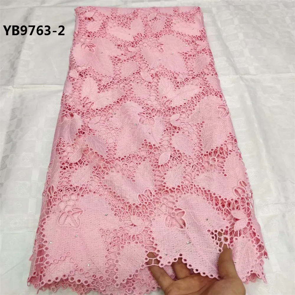 lace dresses Africa french tulle fabric 5 yards colorful water soluble lace fabric