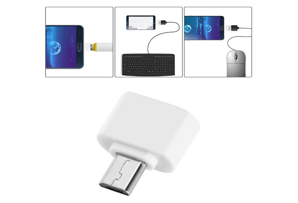  Мини OTG Кабель Micro-USB 2 0 Женский USB конвертер адаптер для телефона