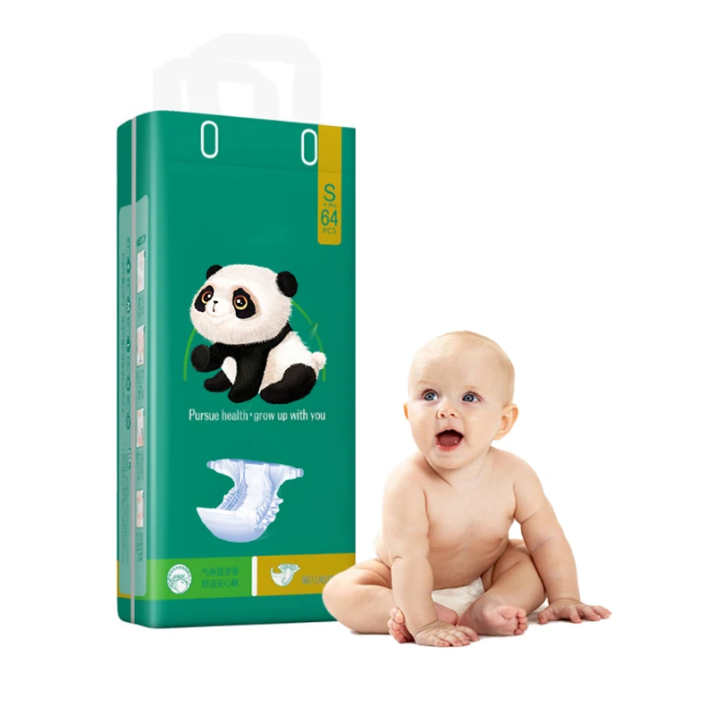 Bamboo Charcoal Fabric Breathable Disposable Baby Diaper Degradable