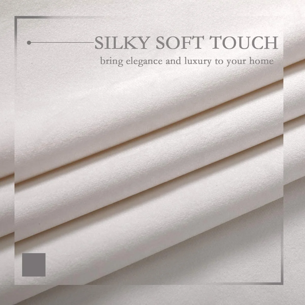 Bindi Rideau Velour Creme White Blackout Soft Velvet Curtains For The Living Room Luxury