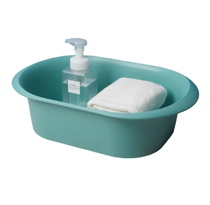 Good Quality Rectangle Custom Color Plastic Sink Foot Tub Foot Wash Basin With Handle