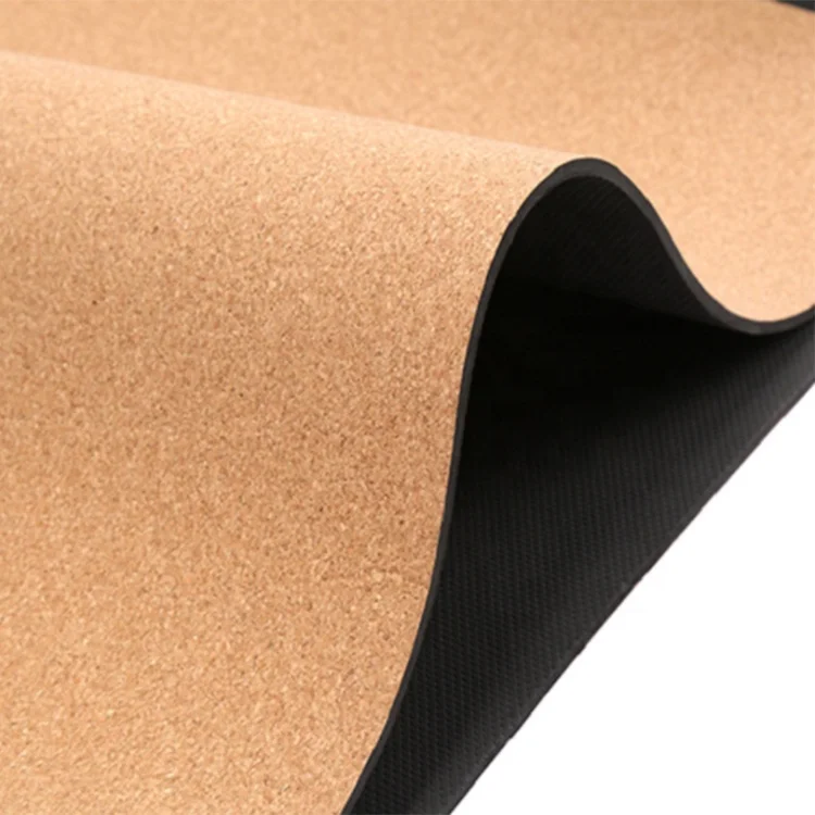 Portable Lightweight Premium Non-slip eco-friendly 5mm natural Cork TPE Pilates mat Yoga Mat