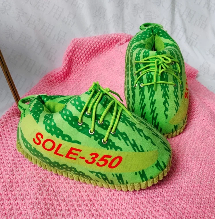 Winter  Sneaker Slipper Cozy Plush Stuffed Anti Slip Home Slipper shoe