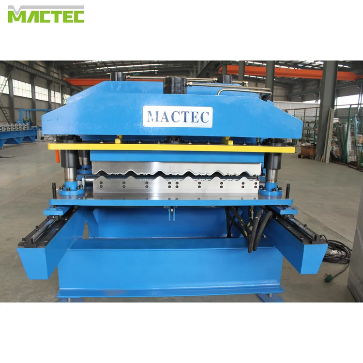 steel step tile aluzinc roofing roll forming machine, glazed roof forming machinery