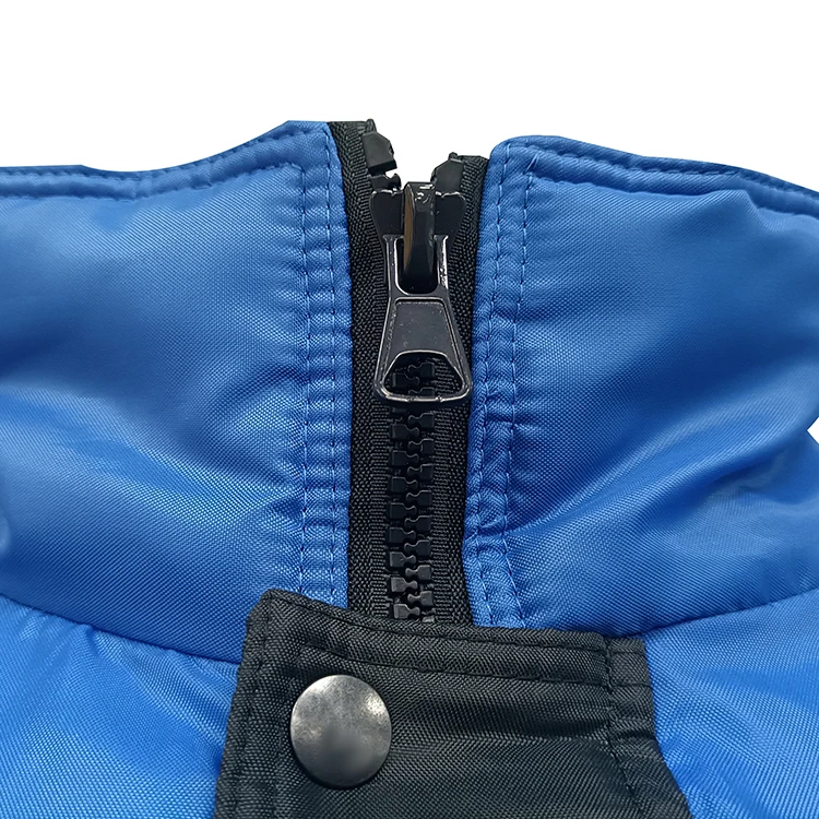 Blue Black padding clothing custom soft shell mens  jacket